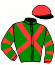 casaque portée par Lebrun J. S. jockey du cheval de course GREEN LINK, information pmu ZETURF