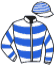 casaque portée par Romary Mlle M. jockey du cheval de course MRS ROBINSON, information pmu ZETURF