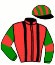 casaque portée par Blot P. jockey du cheval de course U PALATINU, information pmu ZETURF