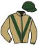 casaque portée par Mingant M. jockey du cheval de course JUS DE POMME FOREZ, information pmu ZETURF