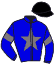 casaque portée par Vandamme Luc. jockey du cheval de course BORN IN LAGARDE, information pmu ZETURF