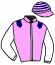 casaque portée par Merille C. jockey du cheval de course RAZZIYA, information pmu ZETURF