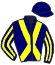 casaque portée par Vandamme Luc. jockey du cheval de course BARON ZANZI, information pmu ZETURF