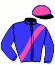 casaque portée par Dabouis A. jockey du cheval de course FABULEUSE BABY (FR), information pmu ZETURF