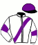 casaque portée par Fauchon Mlle L. jockey du cheval de course BOY DE REBOMARD (FR), information pmu ZETURF