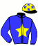casaque portée par Abrivard M. jockey du cheval de course INDIANO JIM, information pmu ZETURF