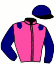 casaque portée par Frecelle Cl. jockey du cheval de course JAZZ CAILLERIE, information pmu ZETURF