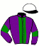 casaque portée par Hergno M. jockey du cheval de course HAVANE D'OMBLAIS, information pmu ZETURF