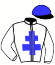 casaque portée par D' Andigne O. jockey du cheval de course CROCY (FR), information pmu ZETURF