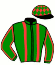casaque portée par Van Petten Mlle E. jockey du cheval de course GOBISOLO DU RANDOU (FR), information pmu ZETURF