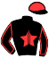 casaque portée par Haret Ch. jockey du cheval de course HUBIANE DE BEY, information pmu ZETURF