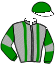 casaque portée par Calo T. jockey du cheval de course FUN FOR JET (FR), information pmu ZETURF