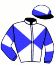casaque portée par D' Andigne O. jockey du cheval de course KROME (FR), information pmu ZETURF
