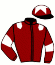 casaque portée par Grosbois C. jockey du cheval de course BOULEVARD VICTORIA, information pmu ZETURF