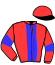 casaque portée par Marchand T. jockey du cheval de course ELIOR DE MELANDRE, information pmu ZETURF