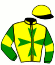 casaque portée par Raffin E. jockey du cheval de course INUKSHUK, information pmu ZETURF
