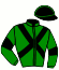 casaque portée par Popot A. jockey du cheval de course JOLIE MOME CHIC, information pmu ZETURF