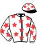 casaque portée par Brotelande J. B. jockey du cheval de course GAG JULRY, information pmu ZETURF