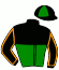 casaque portée par Monaco M. jockey du cheval de course JOHNNY BE GOOD ER, information pmu ZETURF