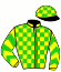casaque portée par Subias A. jockey du cheval de course PODIA DAZ, information pmu ZETURF
