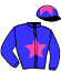 casaque portée par Bourgeais A. jockey du cheval de course PARK SQUARE, information pmu ZETURF