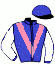 casaque portée par Belmont Cés. jockey du cheval de course FORMIDUBBEL, information pmu ZETURF