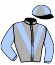 casaque portée par Le Gland Mlle C. jockey du cheval de course MI BONITO, information pmu ZETURF