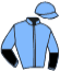 casaque portée par Mangione R. jockey du cheval de course ELTON, information pmu ZETURF