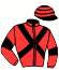 casaque portée par Raffin O. jockey du cheval de course KASH DIBAH, information pmu ZETURF