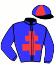casaque portée par Barrier A. jockey du cheval de course KIAMA, information pmu ZETURF