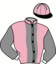 casaque portée par Hamelin M. jockey du cheval de course KALINE DU LEVANT, information pmu ZETURF