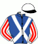 casaque portée par Bernier G. M. jockey du cheval de course LE CLANDESTIN, information pmu ZETURF
