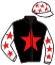 casaque portée par Chapdelaine F. jockey du cheval de course IPSOS MARANCOURT, information pmu ZETURF