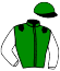 casaque portée par Maignan M. jockey du cheval de course KALYPSO, information pmu ZETURF