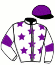 casaque portée par Thomain D. jockey du cheval de course IGGY NEVELE (FR), information pmu ZETURF