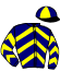 casaque portée par Louis F. jockey du cheval de course DIVIN ANAXEL (FR), information pmu ZETURF