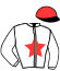 casaque portée par Rochard B. jockey du cheval de course JOIA FEAT, information pmu ZETURF