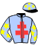 casaque portée par Rochard B. jockey du cheval de course IVRAM (FR), information pmu ZETURF
