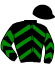 casaque portée par Andre A. jockey du cheval de course GRECO SIMARDIERE (FR), information pmu ZETURF