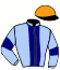 casaque portée par Verva L. jockey du cheval de course J'ADORE BLUE, information pmu ZETURF