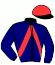 casaque portée par Pou Pou G. A. jockey du cheval de course KER DE TOUES, information pmu ZETURF