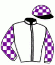 casaque portée par Chaineux Jea. M. jockey du cheval de course KYROC D'ERPION, information pmu ZETURF