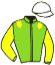 casaque portée par Desmigneux F. jockey du cheval de course MAVERICK, information pmu ZETURF