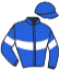 casaque portée par Mottier M. jockey du cheval de course LA SASSICAIA, information pmu ZETURF