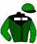 casaque portée par Desmigneux F. jockey du cheval de course NINEPOINTS LASSE, information pmu ZETURF