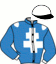 casaque portée par Parys C. jockey du cheval de course KRONOS DU KLAU, information pmu ZETURF