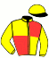 casaque portée par Raimbeaux N. jockey du cheval de course LOUVE DE BAIS, information pmu ZETURF