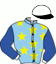casaque portée par Van Den Putte Jr J. jockey du cheval de course FOREVER ISQUES, information pmu ZETURF