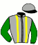 casaque portée par Masschaele Ph. jockey du cheval de course GRISBI DU PERSIL, information pmu ZETURF