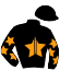 casaque portée par Celis G. jockey du cheval de course JUST DO IT PAN, information pmu ZETURF